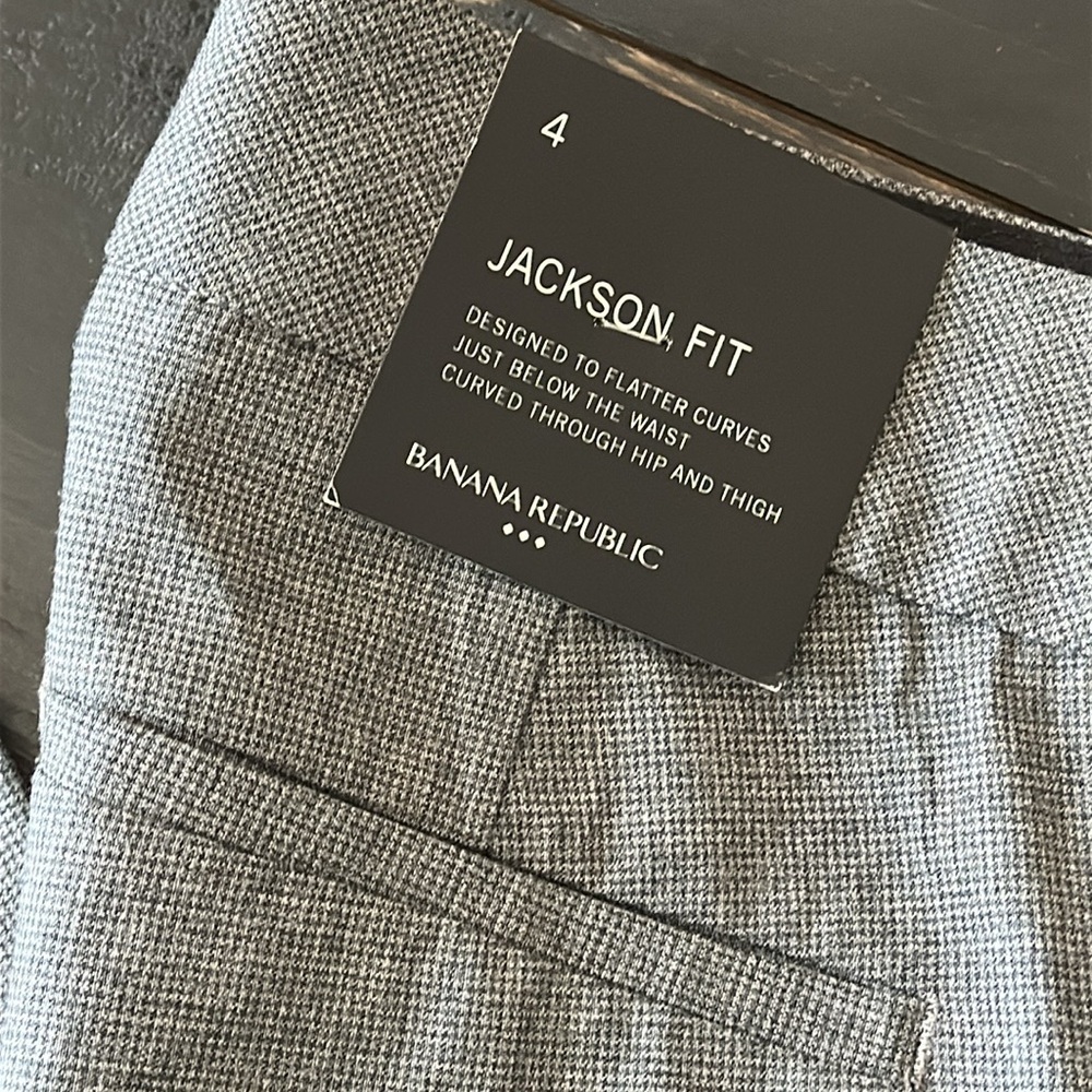 Banana Republic Jackson Fit Trousers - Charcoal Gray - Picture 11 of 16